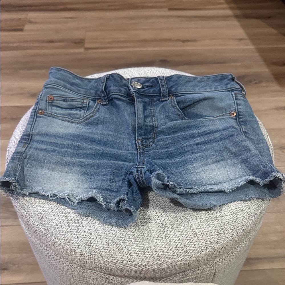 American Eagle Outfitters Light Blue Jean Shorts